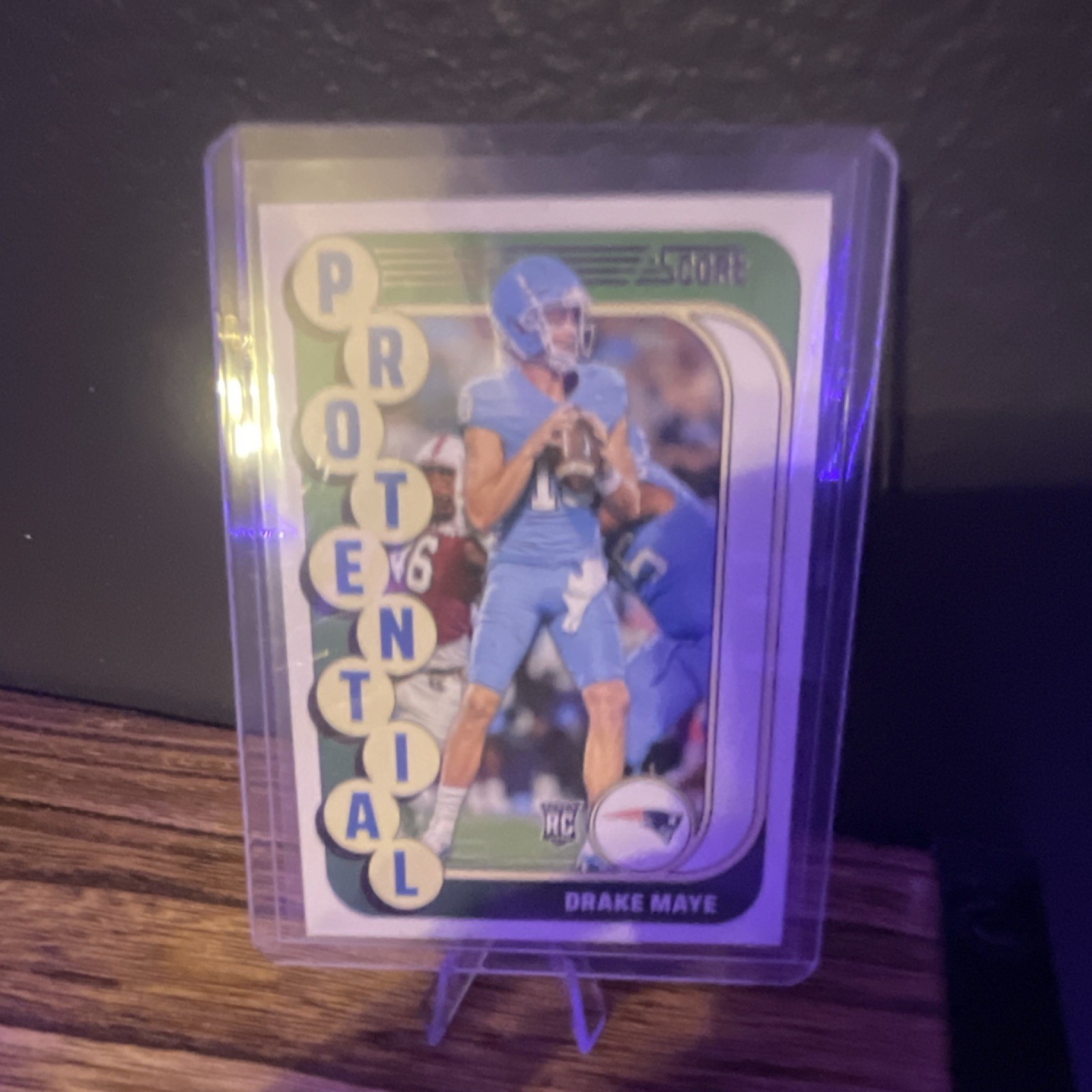 Score 2024 Protential Drake Maye Rookie Insert #2 New England Patriots NFL Card