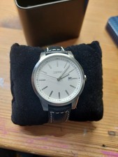 ESPRIT Herrenuhr Armbanduhr Edelstahl Leder Datum