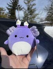 NWT Monica the Axolotl with Floral Headband - 5 in Squishmallow - FIVE BELOW EXC