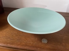 Poole Pottery Large Blue Mottled Pattern Twintone Round Bowl Dish Vintage Retro