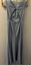 Azazie Meara Bridesmaid Dress Dusty Blue