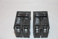 A LOT OF 2 Eaton BR220 20 Amp 240 HACR 2-Pole Circuit Breaker 5