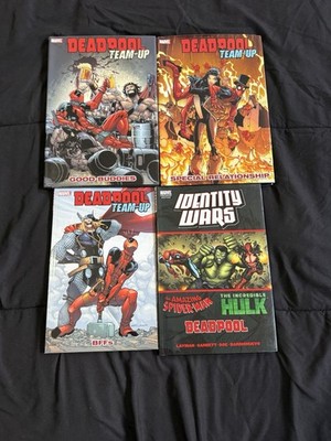 Marvel Comics Deadpool Team-Up Comic Book Lot Hardcover Spider-Man Hulk Thor