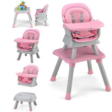 8 in 1 Baby High Chair, Convertible Highchair for Babies and Toddlers, Infant Di