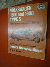 1963-73 VOLKSWAGEN NOTCHBACK SQUAREBACK FASTBACK HAYNES SERVICE MANUAL 64 65 66