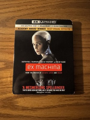 Ex Machina (4K Ultra HD, 2015, No Digital Copy HD) LIKE NEW