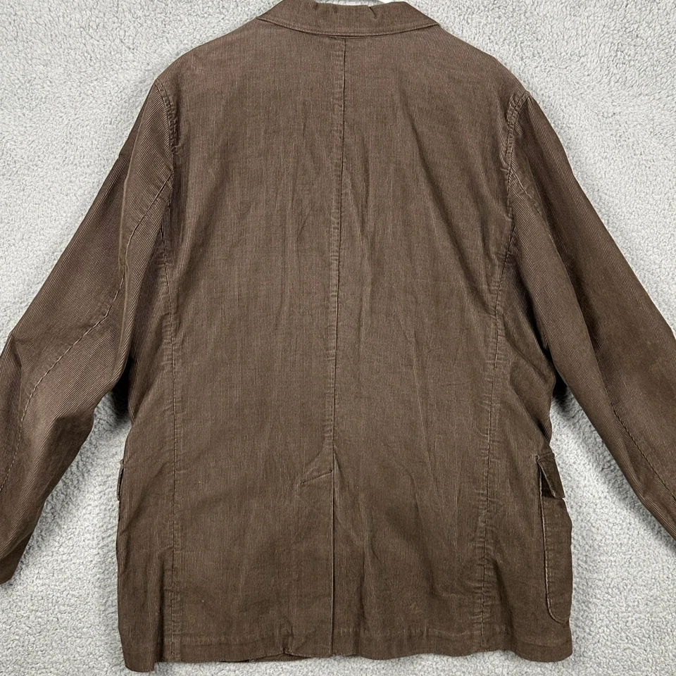 Abrigo Deportivo Gap Blazer Pana Para Hombre 2XL Marrón Manga Larga 3 Botones Bolsillos con Solapa Foto 2 de 4