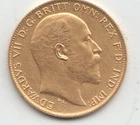 1902 Edward VII Gold Half Sovereign — photo from another recent sale