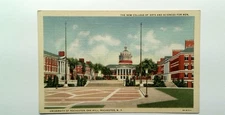 Vintage Linen Postcard University of Rochester Oak Hill 1930s