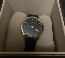 GUCCI 126.3 G - Timeless 12-Diamond Quartz Watch Stainless Steel - Box Included