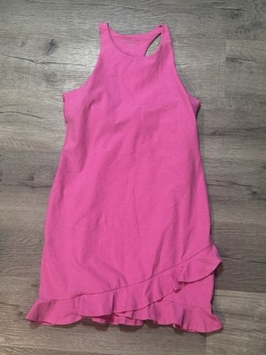 Beyond Yoga Womens Spacedye Ruffled Up Dress Size XL Pink EUC