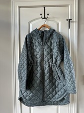 ATHLETA Whisper Featherless Puffer Parka PL Gray/Blue EUC