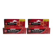 Extra Strength Muscle Rub Pain Reliever Gel (Menthol 2.5%), 1.25oz (Pack of 2)