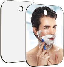 2 Pack 8"X6" Fogless Shower Mirror For Shaving Mirror Wall Hanging- Bathroom New