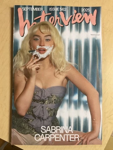 September 2025 issue #562 INTERVIEW magazine SABRINA CARPENTER sexy cover