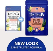 Dr Teal's Pure Epsom Salt, Stress Relief with Essential Oils, 3 lbs