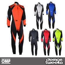 OMP KS-3X Kart Suit (Adult & Child Sizes) - FIA 8877-2022 Approved, Great Value
