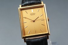 [Quasi Come Nuovo] Orologio Uomo Vintage SEIKO Chariot 2C21-5180 25mm Quadrante Oro Quarzo