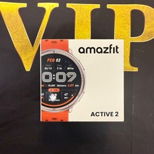 Amazfit Active 2 Smart Watch 44mm, Red Sport Silicone
