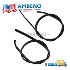 For 2013-2018 Nissan Altima Sedan Black Car Roof Trim Molding Strip Left Rignt