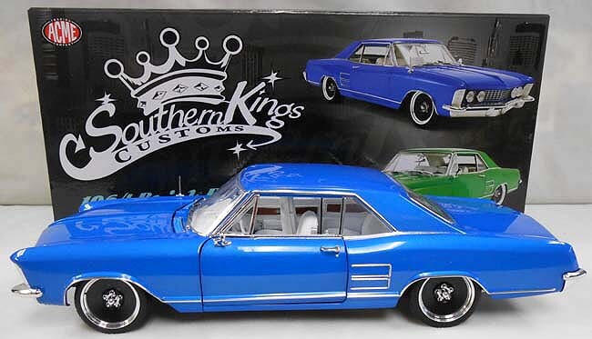 BUICK 1964 RIVIERA BLUE SOUTHERN KING CUSTOM CRUISER 1/18