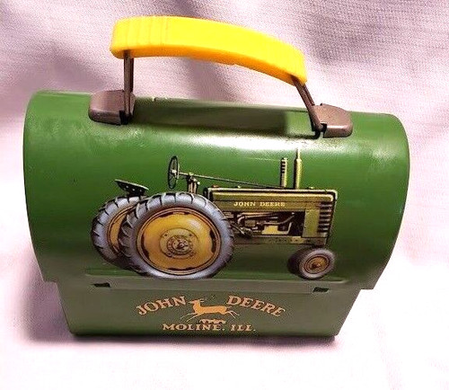 Mini John Deere Lunch Box  5 1/5" long Moline Ill.