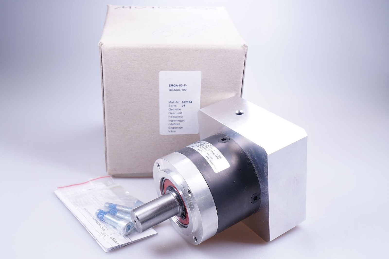 Festo/Neugart EMGA-80-P-G3-SAS-100 552194 Gearbox PLE080 Original Packaging, NEW