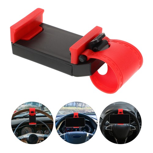 Car Steering Wheel Phone Mount Portable Steering Wheel Phone Holder Mount Clip - 第 7/12 張圖片