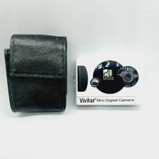 Vintage Vivitar Mini Digital Camera White With Black Case