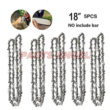 5pcs 18'' Chainsaw Saw Chain Blade 62DL Drive Links 3/8" LP .050 Gauge for Stihl