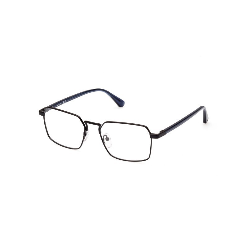 WEB WE5413 002 Matte Black Square Metal Optical Eyeglasses Frame 54-18-145