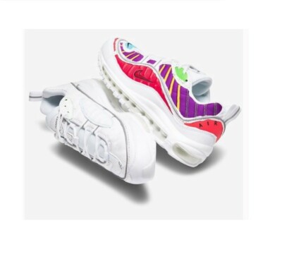 W Nike Air Max 98 LX Cut Away White The material is designed to be
