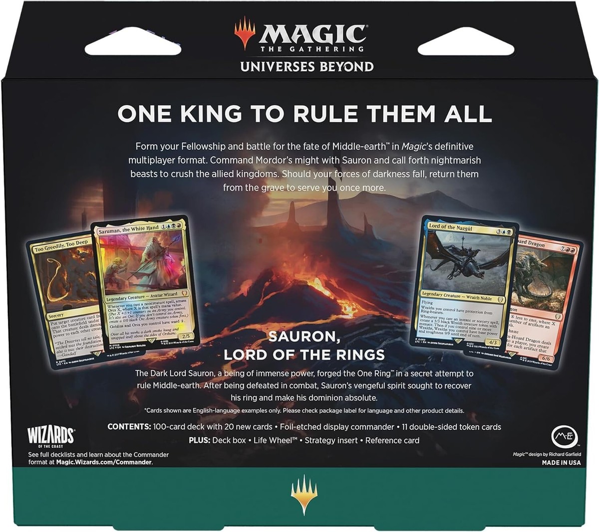 Magic The Gathering Lord of the Rings Commander Deck Hosts Of