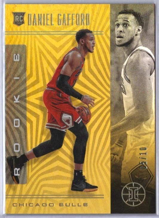 2019-20 Panini Illusions Daniel Gafford Gold Prizm /10 Rookie RC 178 Mavericks