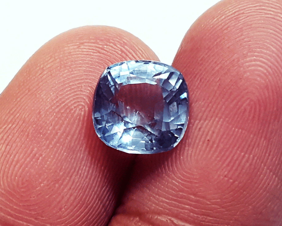 Saphir Naturel Bleu 34 Carats, Rond, Non Traité - Certifié AGL, Provenance Sri Lanka