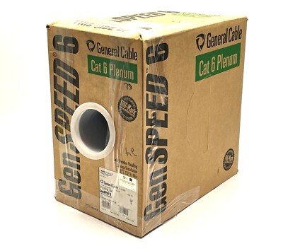General Cable 6P4P24-BL-P-GCC-TP-CE GenSpeed 6 Plenum CAT 6 Cable 460ft Length