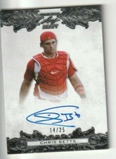 2015 Leaf Ultimate Draft Chris Betts Tampa Bay Rays Autograph Auto Card /25