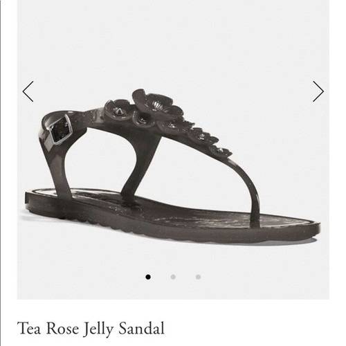 coach jelly flip flops