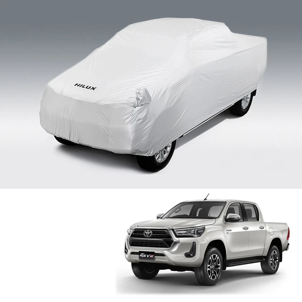Fits Toyota Hilux Revo Prerunner 4 Doors 2021 22 Full Car Cover Polyester 100% - Image 2 of 4