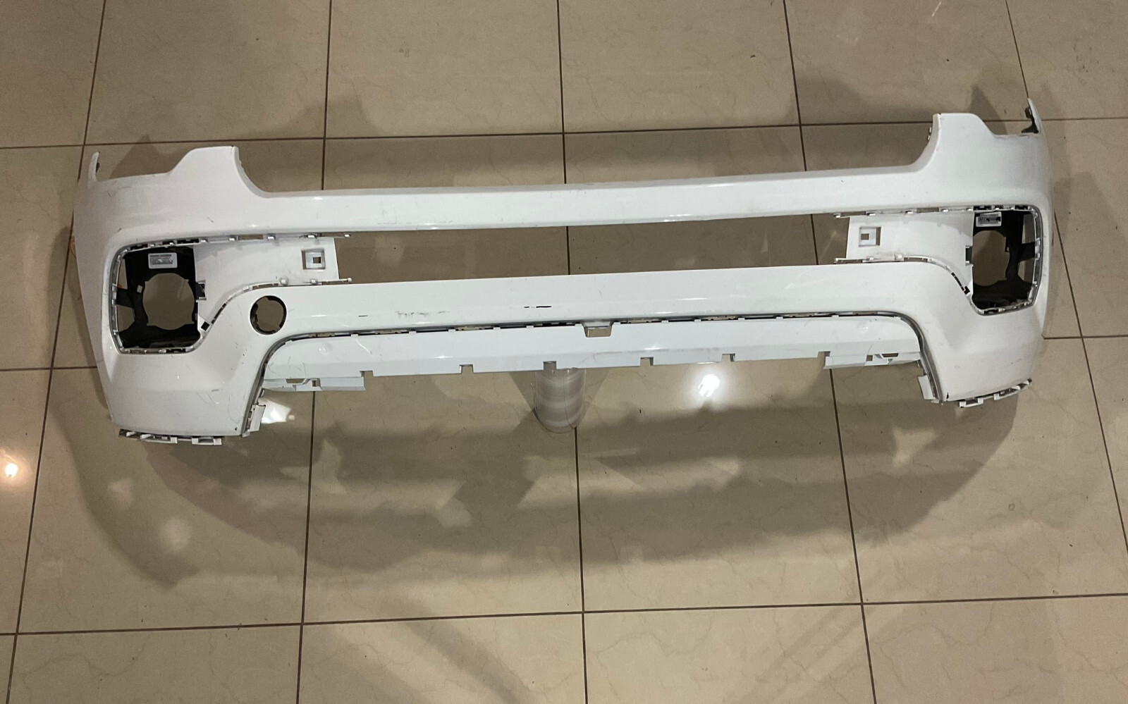 2022-2023 Jeep Compass OEM White Front Bumper Cover 6WQ70TRMMA