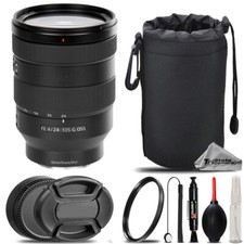 Sony FE 24-105mm f/4 G OSS Lens UV Filter Hood Lens Pouch- Basic Kit