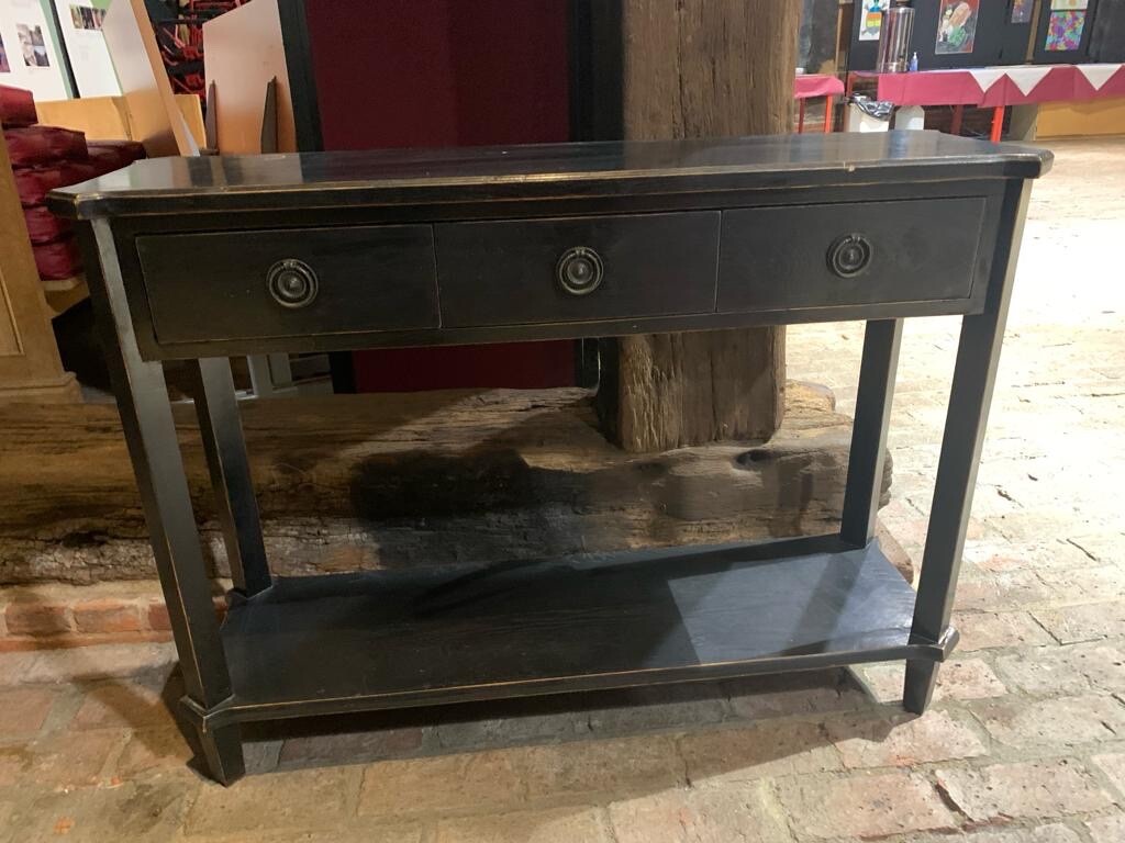 Laura Ashley Black Oak Henshaw Console Table eBay