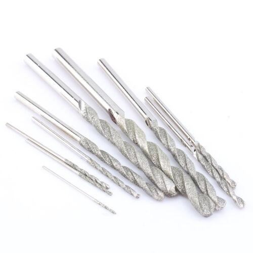 10Pcs/set Tipped Drill Bit Set Drill Bits For Glass Tile Stone 0.8mm‑4.0mm - Picture 1 of 7