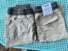 2 BOYS KNEE LENGTH HIKING CARGO SHORTS POCKETS BEIGE KOHLS SIZE 8 NEW 24 TAG