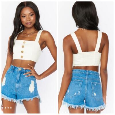 NWOT Show Me Your MuMu Adeline Crop Top