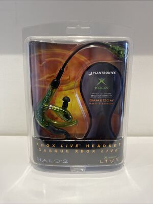 Halo 2 Xbox Live Headset  Plantronics 2004 New/Old Stock  Limited Edition Sealed