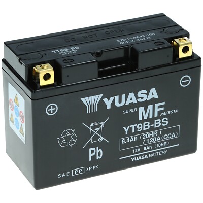 Yuasa YT9B-4 AGM Motorradbatterie YT9B-BS - YT9B-4 GT9-B4 - YAMAHA MT-03 2006-20