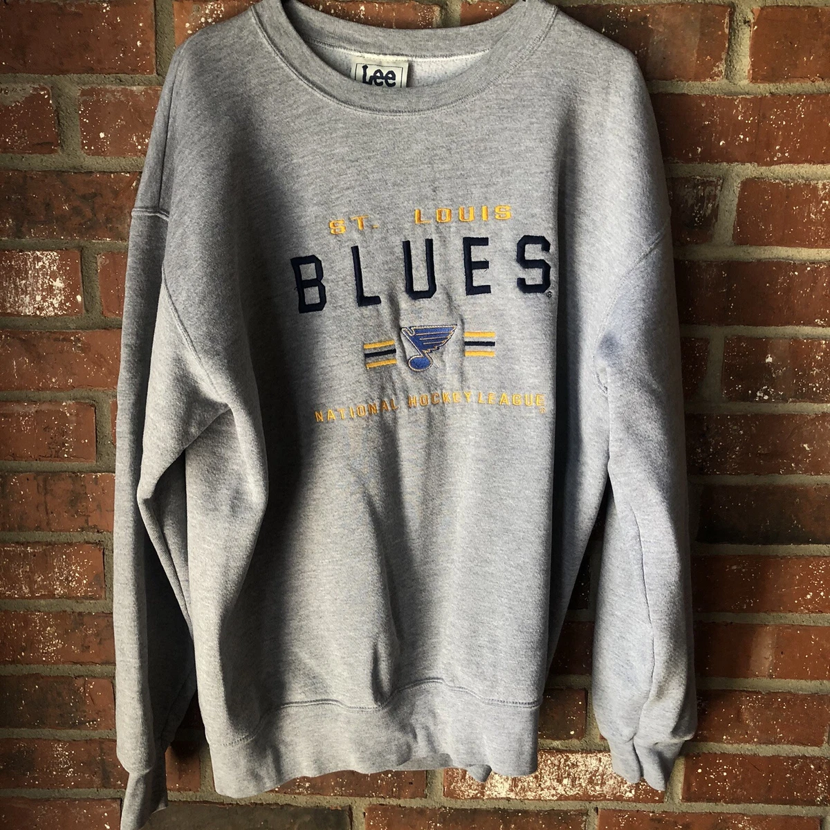 Vintage Lee Sport St. Louis Blues Embroidered Crewneck Sweatshirt L Made in  USA