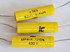 2pcs Metallized Polypropylene Film Capacitor 0.1uF (0.1µF 100nF) 630V 10%