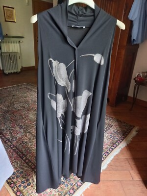 KLEID AUS VISKOSE GRUNDFARBE SCHWARZ MARKE: FRANCESCA MERCURIALI